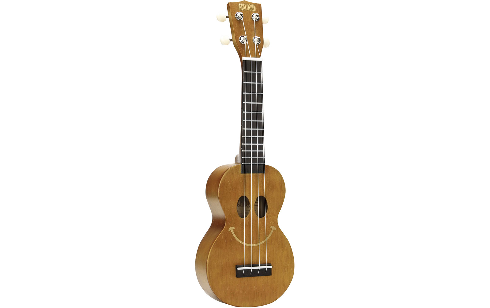 Mahalo Smiley Ukulele Trans Brown von Mahalo