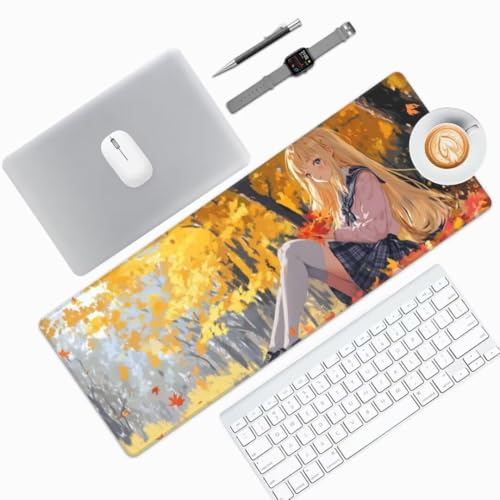 Mauspad XXL Anime Mauspad 1500 x 800 mm, Gaming Mousepad xxl Mauspad Prinzessin Schreibtischunterlage, Wasserdicht Mouse Pad Groß Rutschfeste Unterseite Desk Mat Gaming Zubehör Für Office Home -848HDM von Mahoxua