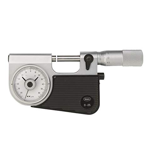 Mahr 4150001 Micromar 40 F Mikrometer mit integriertem Zifferblattvergleicher, Reichweite 25-50 mm von Mahr