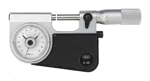 Mahr 4150901 Micromar 40 F Mikrometer mit integriertem Zifferblattvergleicher, 2,5-5,1 cm Reichweite von Mahr