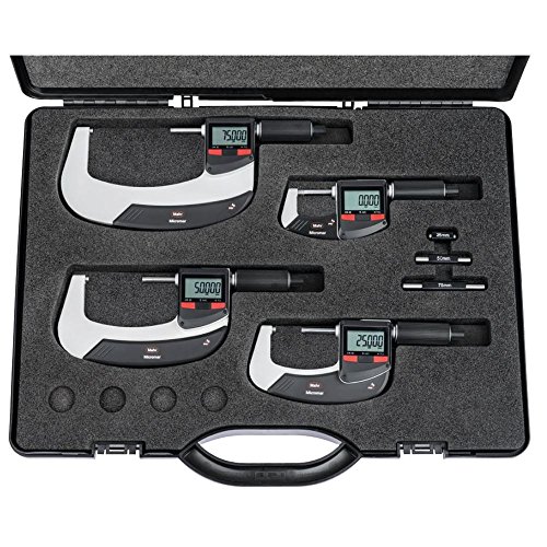 Mahr 4157115 Micromar 40 Ewri Digital-Mikrometer-Set, 0-100 mm Reichweite von Mahr