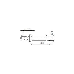 Mahr 4170562 - Kugelkontakt, 5,5 mm Durchmesser, 10 mm Höhe von Mahr