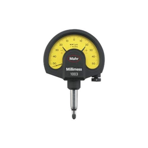 Mahr 4333005 Millimess 1004 T Mechanischer Ziffernblattvergleicher, 5 µm Graduationswert, weiß von Mahr
