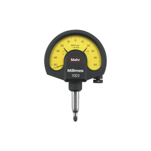 Mahr 4334102 Millimess 1002 Mechanischer Ziffernblattvergleicher, 1 µm Graduationswert, Weiß von Mahr