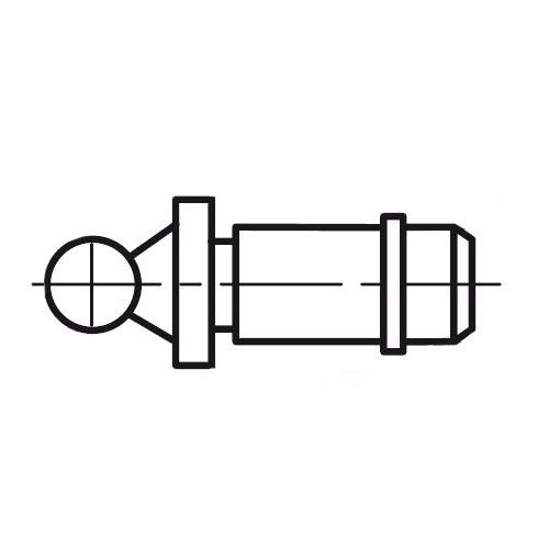 Mahr 4500359 Multimar 844 TK Kugel-Ambos, 4 mm Durchmesser, 6,5 mm Höhe von Mahr