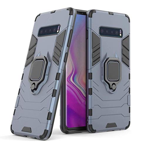 LuluMain Kompatibel mit Galaxy S10+ Hülle, Ring Ständer Magnetischer Handyhalter Auto Caseme Schutzhülle Case für Samsung Galaxy S10 Plus (Navy Blau) von MaiJin