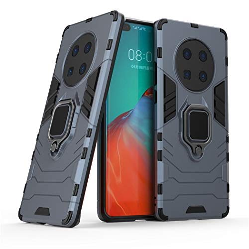 Kompatibel mit Huawei Mate 40 Pro Hülle, Ring Ständer Magnetischer Handyhalter Auto Caseme Schutzhülle Case (Navy Blau) von MaiJin