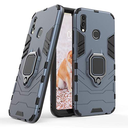 Kompatibel mit Huawei P20 Lite Hülle, Ring Ständer Magnetischer Handyhalter Auto Caseme Schutzhülle Case für Huawei P20 Lite, Huawei Nova 3E (Navy Blau) von MaiJin