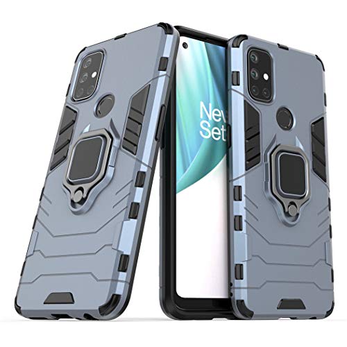 LuluMain Kompatibel mit 1+Nord N10 Hülle, Ring Ständer Magnetischer Handyhalter Auto Caseme Schutzhülle Case für OnePlus Nord N10 5G (Navy Blau) von MaiJin