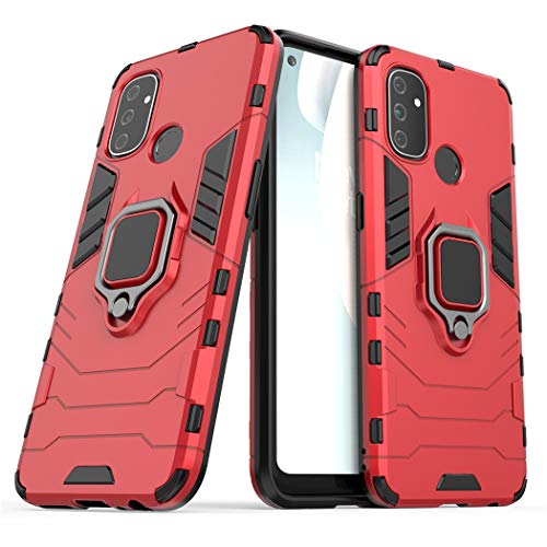 LuluMain Kompatibel mit 1+Nord N100 Hülle, Ring Ständer Magnetischer Handyhalter Auto Caseme Schutzhülle Case für OnePlus Nord N100 (Rot) von MaiJin