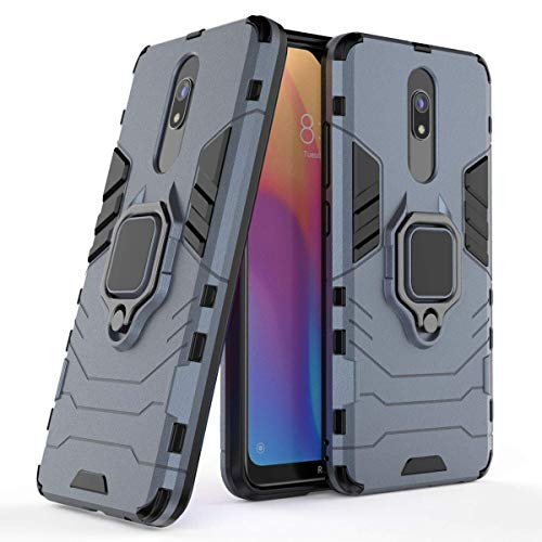 LuluMain Kompatibel mit Redmi 8, 8A Hülle, Ring Ständer Magnetischer Handyhalter Auto Caseme Schutzhülle Case für Xiaomi Redmi8, Redmi 8A (Navy Blau) von MaiJin