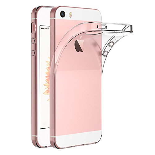 MaiJin Hülle für Apple iPhone 5 / iPhone 5S / iPhone SE (4 Zoll) Crystal Clear Durchsichtige Backcover Handyhülle TPU Case von MaiJin