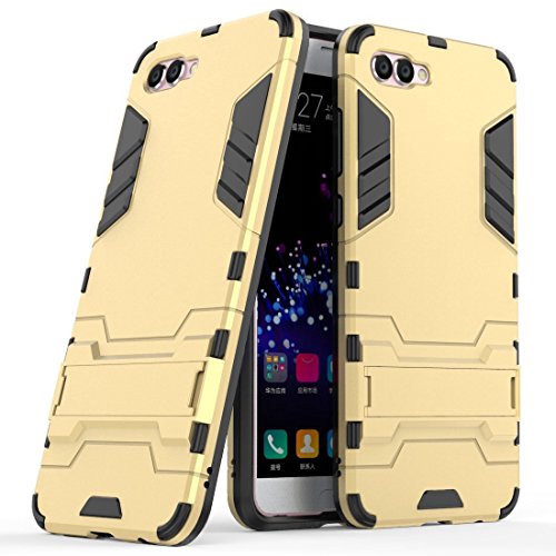 MaiJin Hülle für Huawei Nova 2S (6 Zoll) 2 in 1 Hybrid Dual Layer Shell Armor Schutzhülle mit Standfunktion Case (Gold) von MaiJin