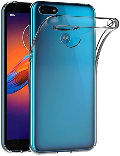 MaiJin Hülle für Motorola Moto E6 Play (5,5 Zoll) Crystal Clear Durchsichtige Backcover Handyhülle TPU Case von MaiJin