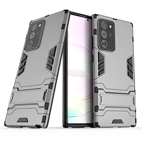 MaiJin Hülle für Samsung Galaxy Note 20 Ultra (6,9 Zoll) 2 in 1 Hybrid Dual Layer Shell Armor Schutzhülle mit Standfunktion Case (Grau) von MaiJin