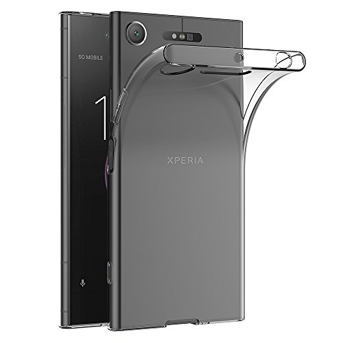 Hülle für Sony Xperia XZ1 (5,2 Zoll) MaiJin Crystal Clear Durchsichtige Backcover Handyhülle TPU Case von MaiJin