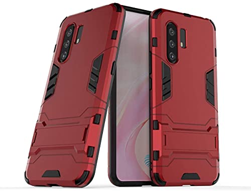 MaiJin Hülle für VIVO X30 / X30 Pro (6,44 Zoll) 2 in 1 Hybrid Dual Layer Shell Armor Schutzhülle mit Standfunktion Case (Rot) von MaiJin