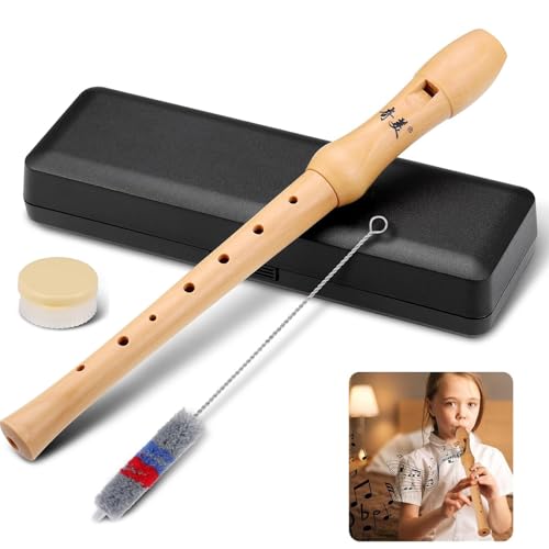 Mailfull Blockflöte Holz Sopran Blockflöte 8-Loch Flöte C-Taste Deutsche Griffweise für Kinder Erwachsene Anfänger Mailfull Blockflöte Holz Sopran Blockflöte 8-Loch Flöte C-Taste Deutsche Griffweise für Kinder Erwachsene Anfänger von Mailfull