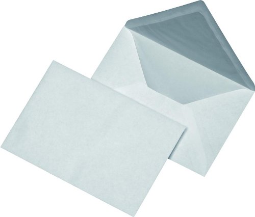 100 Briefumschläge DIN B6 Kuvert mit Seidenfutter von Mailmedia