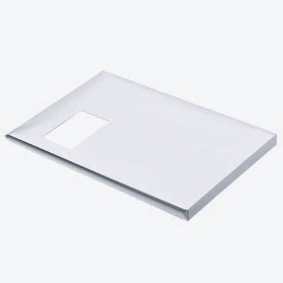 100 Mailmedia Faltentaschen C4 / mit Fenster / Faltenbreite 2,0 cm / selbstklebend / weiß von Mailmedia