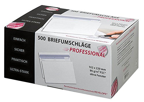 MAILmedia 30053106 Briefumschlag REVELOPE, DIN C5, ohne Fenster von Mailmedia