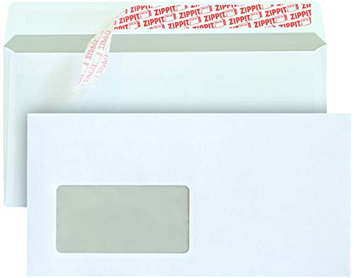 MAILmedia Briefumschlag, mit Fenster, haftklebend, C6/5, 229 x 114 mm, 80 g/m², weiß (500 Stück) von Mailmedia