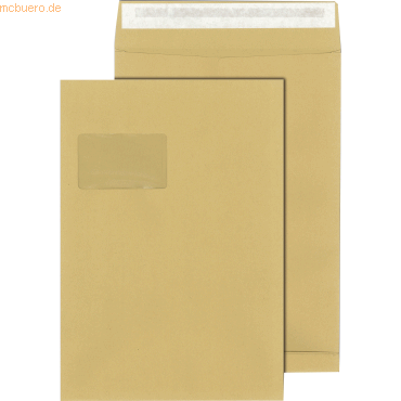 Mailmedia Faltentasche 30021153 C4 mit Fenster haftklebend 140g braun Mailmedia Faltentasche 30021153 C4 mit Fenster haftklebend 140g braun von Mailmedia