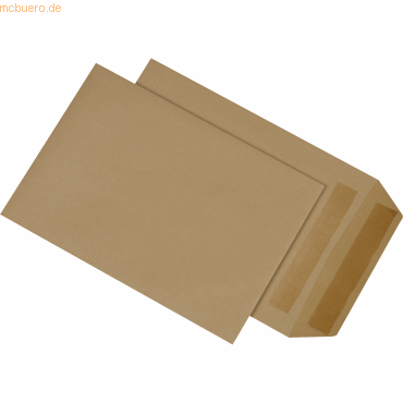 Mailmedia Versandtasche 30123599 B5 selbstklebend ohne Fenster braun 5 von Mailmedia