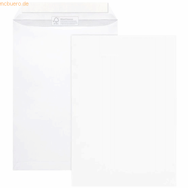 Mailmedia Versandtaschen B4 100g/qm selbstklebend weiß VE=100 Stück Mailmedia Versandtaschen B4 100g/qm selbstklebend weiß VE=100 Stück von Mailmedia