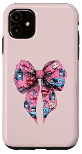 Coquette Bow Mail Carrier Female Postangestellte Post Lady Mom Hülle für iPhone 11 Coquette Bow Mail Carrier Female Postangestellte Post Lady Mom Hülle für iPhone 11 von Mailwomen Pink Coquette Ribbon Mail Carrier Gifts