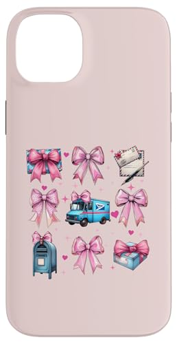Coquette Bow Mail Carrier Female Postangestellte Post Lady Mom Hülle für iPhone 14 Plus Coquette Bow Mail Carrier Female Postangestellte Post Lady Mom Hülle für iPhone 14 Plus von Mailwomen Pink Coquette Ribbon Mail Carrier Gifts