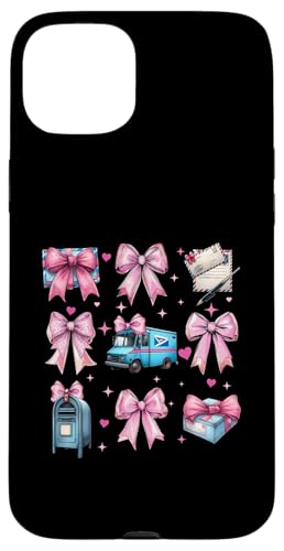 Coquette Bow Mail Carrier Female Postangestellte Post Lady Mom Hülle für iPhone 15 Plus Coquette Bow Mail Carrier Female Postangestellte Post Lady Mom Hülle für iPhone 15 Plus von Mailwomen Pink Coquette Ribbon Mail Carrier Gifts
