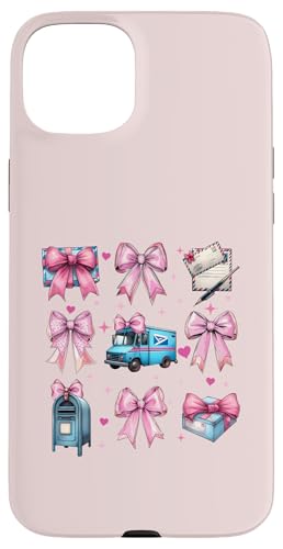 Coquette Bow Mail Carrier Female Postangestellte Post Lady Mom Hülle für iPhone 15 Plus Coquette Bow Mail Carrier Female Postangestellte Post Lady Mom Hülle für iPhone 15 Plus von Mailwomen Pink Coquette Ribbon Mail Carrier Gifts