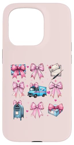 Coquette Bow Mail Carrier Female Postangestellte Post Lady Mom Hülle für iPhone 15 Pro Coquette Bow Mail Carrier Female Postangestellte Post Lady Mom Hülle für iPhone 15 Pro von Mailwomen Pink Coquette Ribbon Mail Carrier Gifts