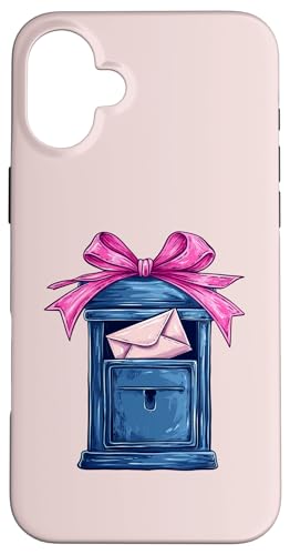Coquette Bow Mail Carrier Female Postangestellte Post Lady Mom Hülle für iPhone 16 Plus Coquette Bow Mail Carrier Female Postangestellte Post Lady Mom Hülle für iPhone 16 Plus von Mailwomen Pink Coquette Ribbon Mail Carrier Gifts