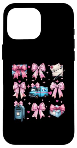 Coquette Bow Mail Carrier Female Postangestellte Post Lady Mom Hülle für iPhone 16 Pro Max Coquette Bow Mail Carrier Female Postangestellte Post Lady Mom Hülle für iPhone 16 Pro Max von Mailwomen Pink Coquette Ribbon Mail Carrier Gifts