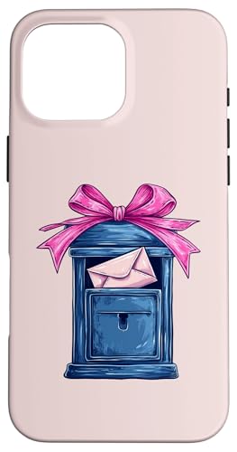 Coquette Bow Mail Carrier Female Postangestellte Post Lady Mom Hülle für iPhone 16 Pro Max Coquette Bow Mail Carrier Female Postangestellte Post Lady Mom Hülle für iPhone 16 Pro Max von Mailwomen Pink Coquette Ribbon Mail Carrier Gifts