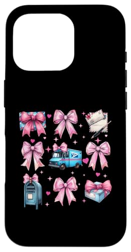 Coquette Bow Mail Carrier Female Postangestellte Post Lady Mom Hülle für iPhone 16 Pro Coquette Bow Mail Carrier Female Postangestellte Post Lady Mom Hülle für iPhone 16 Pro von Mailwomen Pink Coquette Ribbon Mail Carrier Gifts