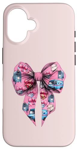 Coquette Bow Mail Carrier Female Postangestellte Post Lady Mom Hülle für iPhone 16 Coquette Bow Mail Carrier Female Postangestellte Post Lady Mom Hülle für iPhone 16 von Mailwomen Pink Coquette Ribbon Mail Carrier Gifts