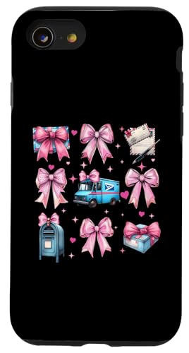 Coquette Bow Mail Carrier Female Postangestellte Post Lady Mom Hülle für iPhone SE (2020) / 7 / 8 von Mailwomen Pink Coquette Ribbon Mail Carrier Gifts
