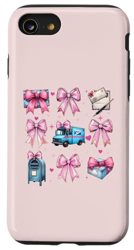 Coquette Bow Mail Carrier Female Postangestellte Post Lady Mom Hülle für iPhone SE (2020) / 7 / 8 von Mailwomen Pink Coquette Ribbon Mail Carrier Gifts