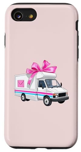 Coquette Bow Mail Carrier Female Postangestellte Post Lady Mom Hülle für iPhone SE (2020) / 7 / 8 von Mailwomen Pink Coquette Ribbon Mail Carrier Gifts