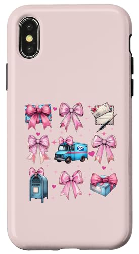 Coquette Bow Mail Carrier Female Postangestellte Post Lady Mom Hülle für iPhone X/XS Coquette Bow Mail Carrier Female Postangestellte Post Lady Mom Hülle für iPhone X/XS von Mailwomen Pink Coquette Ribbon Mail Carrier Gifts