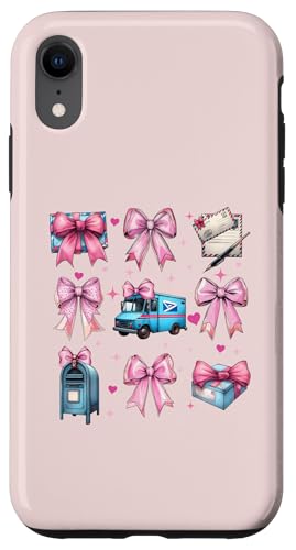 Coquette Bow Mail Carrier Female Postangestellte Post Lady Mom Hülle für iPhone XR Coquette Bow Mail Carrier Female Postangestellte Post Lady Mom Hülle für iPhone XR von Mailwomen Pink Coquette Ribbon Mail Carrier Gifts