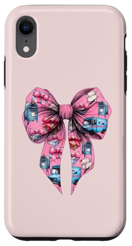Coquette Bow Mail Carrier Female Postangestellte Post Lady Mom Hülle für iPhone XR Coquette Bow Mail Carrier Female Postangestellte Post Lady Mom Hülle für iPhone XR von Mailwomen Pink Coquette Ribbon Mail Carrier Gifts