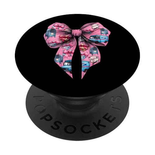 Coquette Bow Mail Carrier Female Postangestellte Post Lady Mom PopSockets Klebender PopGrip Coquette Bow Mail Carrier Female Postangestellte Post Lady Mom PopSockets Klebender PopGrip von Mailwomen Pink Coquette Ribbon Mail Carrier Gifts