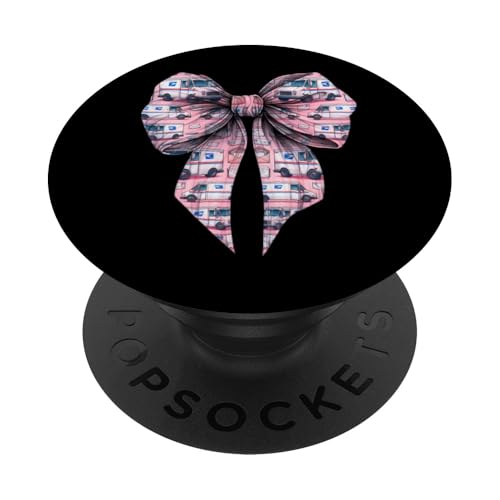 Coquette Bow Mail Carrier Female Postangestellte Post Lady Mom PopSockets Klebender PopGrip Coquette Bow Mail Carrier Female Postangestellte Post Lady Mom PopSockets Klebender PopGrip von Mailwomen Pink Coquette Ribbon Mail Carrier Gifts