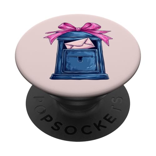 Coquette Bow Mail Carrier Female Postangestellte Post Lady Mom PopSockets Klebender PopGrip Coquette Bow Mail Carrier Female Postangestellte Post Lady Mom PopSockets Klebender PopGrip von Mailwomen Pink Coquette Ribbon Mail Carrier Gifts