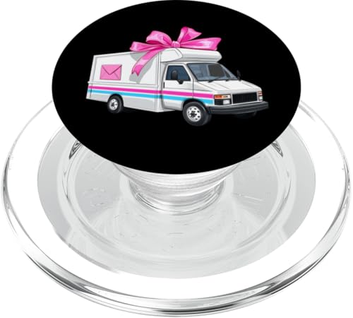 Coquette Bow Mail Carrier Female Postangestellte Post Lady Mom PopSockets PopGrip für MagSafe von Mailwomen Pink Coquette Ribbon Mail Carrier Gifts