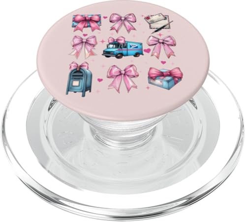 Coquette Bow Mail Carrier Female Postangestellte Post Lady Mom PopSockets PopGrip für MagSafe Coquette Bow Mail Carrier Female Postangestellte Post Lady Mom PopSockets PopGrip für MagSafe von Mailwomen Pink Coquette Ribbon Mail Carrier Gifts